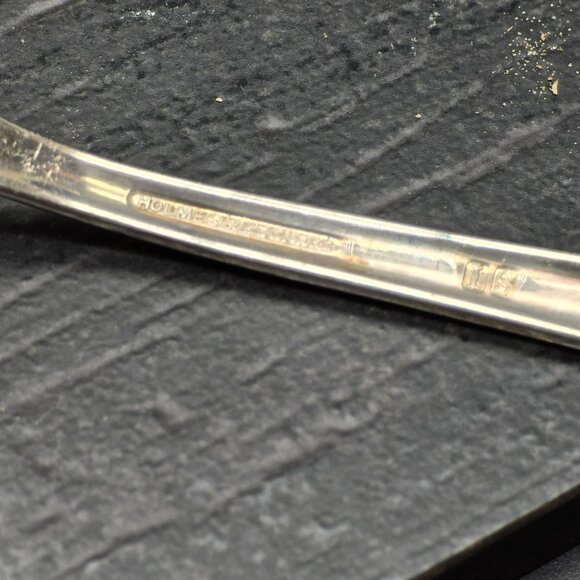 Vintage Holmes & Edwards Silverplate Pie Server With Floral Cutout Design HS266 - Picture 5 of 6